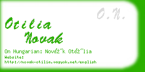 otilia novak business card